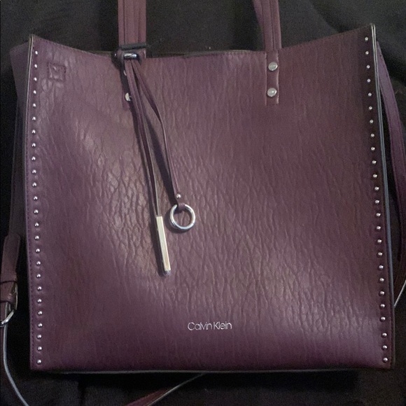 Calvin Klein Purple Tote Bag